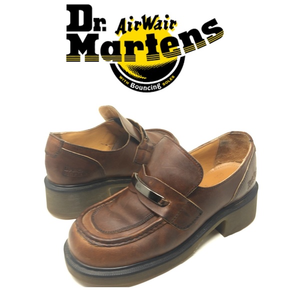 doc marten platform loafers